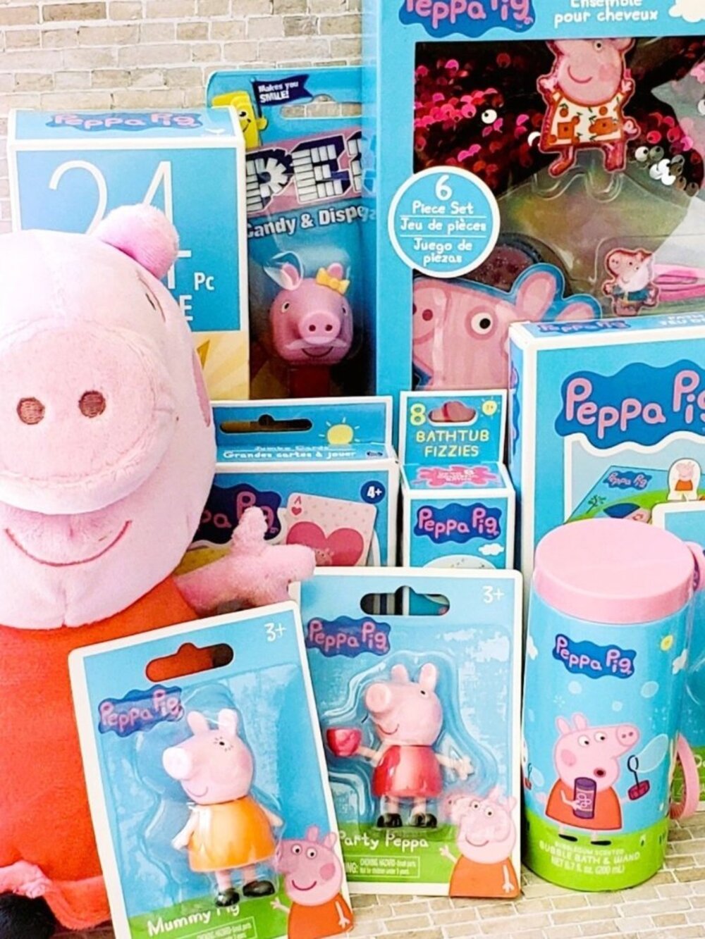 Peppa Pig Gift Bundle, Gift Bag for Kids Birthdays, Get Well, Toys, Books, Etc.